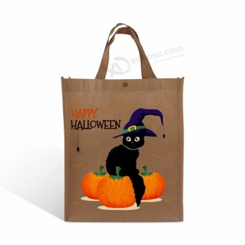 Custom logo printed small laminated pp non-woven shopping gift bag for supermarket