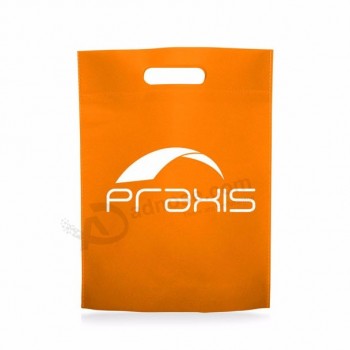 All Over Printed Customized Eco Friendly Die Promotional Shopping Non Woven Fabric D Cut Non-Woven Bags