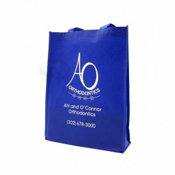 Sac à provisions pliable réutilisable non tissé imprimé personnalisé