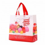 Conception personnalisée Impression en couleur en gros PP Sac non tissé Sac non tissé non tissé de prix bon marché
