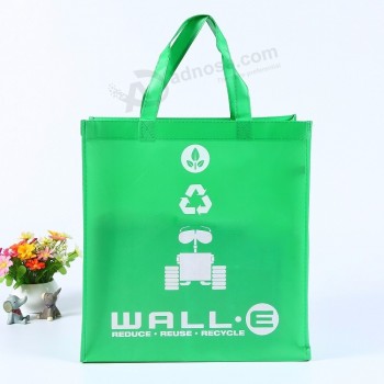 Sac non tissé laminé bon marché personnalisé Sac à provisions promotionnel
