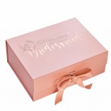 opvouwbare groothandel speciale fancy roze op maat met de hand gemaakt geschenkpapier op maat papieren verpakking