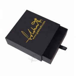 Luxury custom logo hot stamping packaging drawer gift boxes