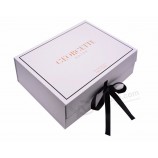 wholesales custom high quality rigid foldable cardboard gift Box with Lid/comestic gift Box/luxury gift Box packaging