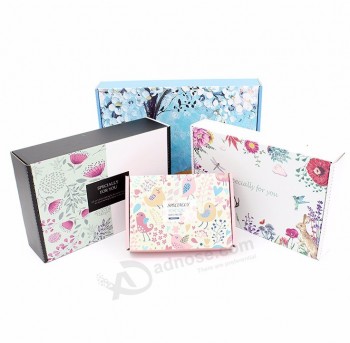 Vente en gros Boîte en carton d’expédition d’enveloppe imprimée personnalisée Boîte en carton ondulée pliable