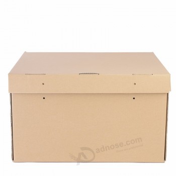 Strong cardboard 3layers corrugated paper with custom logo carton box for shipping