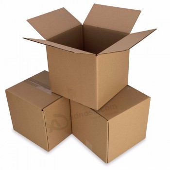 Горячая распродажа гофрированная коробка коричневая крафт-бумага сильнее стандартного экспорта бумажная у