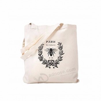 Sac shopping uni bio avec logo imprimé personnalisé Tote Sacs en toile de coton