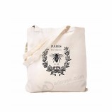 bolso de compras liso ecológico con bolsos de lona de algodón con logo personalizado impreso
