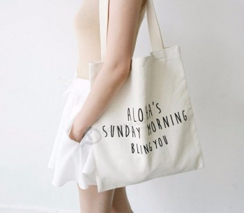 10oz Cheap Customized Logo tote shopping cotton canvas bag