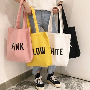 Sacs en toile vierge personnalisés, Sacs fourre-tout en coton vierge bon marché promotionnels, Sac fourre-tout vierge en toile de haute qualité