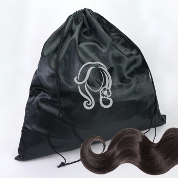 Logo personnalisé 20x25cm Poussière de chaussure Cadeau Emballage Pochettes Grands Sacs en satin à cordon de serrage
