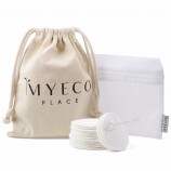 POCHETTE BIO TISSU 100 % COTON BLANC PRODUIRE DES SACS EN MOUSSELINE AVEC LOGO GRAND SAC À CORDON EN COTON