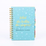 Planificateur personnalisé, agenda, spirale, composition, cahier, école, papier d’exercice, carnet de notes