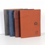 Clásico hecho a mano vintage colorido personalizado cuero promoción a5 cuaderno diario de viaje personal diario cuaderno de ejercicios