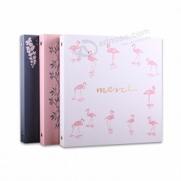tampa personalizada personalizada parafuso de impressão pós encadernado em branco folha interna transparente 4x6 100 fotos bebê, álbuns de fotos de casamento