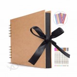álbuns de fotos por atacado 80 páginas livro de memória 12 x 9 polegadas A4 papel ofício DIY