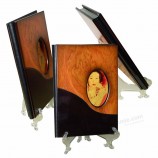fuente de la fábrica china al por mayor de moda de gama alta forma de libro plegado respaldo tubo álbum de fotos para la boda