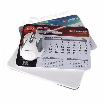 2020 ano novo promoção tabela tapete personalizado mouse pad com calendário