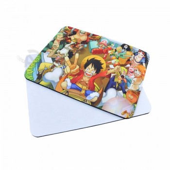 Tapis de souris vierge d’impression de motif personnalisé rectangle