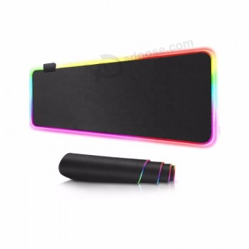 300 * 800 * 4mm benutzerdefinierte Beleuchtung bunte RGB-Mäuse-Pads führte Spiel rutschfeste USB-Mauspad