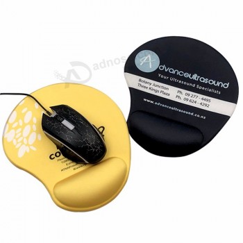 Logotipo personalizado impressão neopreno soft gel silicone descanso de pulso mouse pad com logotipo por atacado
