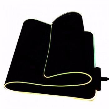 Custom 9 color Glowing Led Extended RGB Mouse Mat Non-Slip Rubber Base Computer Keyboard Pad Mat LED RGB mouse pad