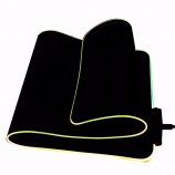 Personnalisé 9 couleurs brillant Led étendu RGB souris tapis antidérapant en caoutchouc Base d’ordinateur Clavier Pad Tapis LED RGB tapis de souris