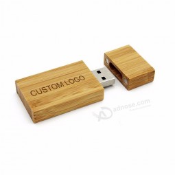 Custom Logo Wooden Usb Flash Drive Gift Pendrive Flash Disk