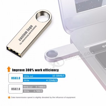 High Speed USB 3.0 Flash Drive 64GB 32GB Pendrive 128GB 16GB 8GB Metal Flash Memory Disk