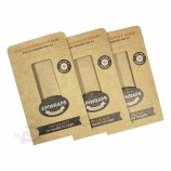 Enveloppe d’emballage kraft de taille personnalisée 100 % écologique avec fenêtre transparente en PLA pour l’emballage alimentaire en cire d’abeille