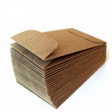 Agent recyclé enveloppes en papier kraft de pièce de monnaie personnalisé pour graines