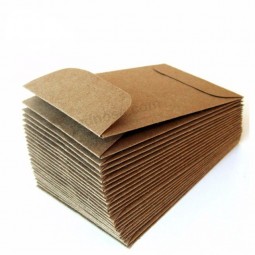 Agent recyclé enveloppes en papier kraft de pièce de monnaie personnalisé pour graines