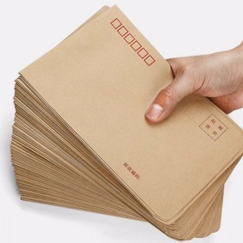 Enveloppe en papier kraft d’impression personnalisée bon marché