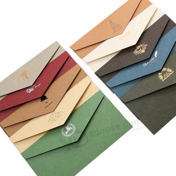 Vente en gros Enveloppe en papier ciré coloré de Manille personnalisée