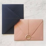 Conception personnalisée de cartes et d’enveloppes de mariage de haute qualité pour carte d’invitation Enveloppe d’invitation de mariage de luxe