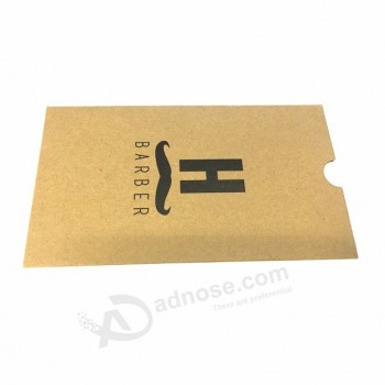 친환경 크래프트 사용자 정의 골판지 인화지 파우치 포장 봉투 슬리브