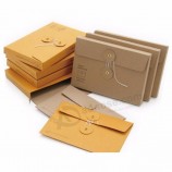 Enveloppe en papier kraft rigide personnalisée avec ficelle