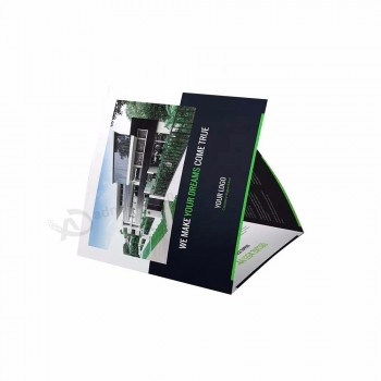 OEM cheap chinese homemade video brochure card catalogue printing and flyer printing brochure