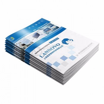 benutzerdefinierte digital gedruckte A4 / A5 Softcover vollfarbige Arbeitsmappe Broschüre Buch Katalog Broschüre Druck