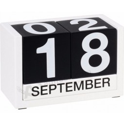 促销定制徽标木块台历，台历，立方体日历