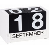 promozionale logo personalizzato blocco di legno calendario da tavolo, calendario da tavolo, calendario cubo