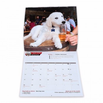Calendrier mural d’impression personnalisé 2020