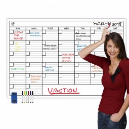 001-4A2 Premium monthly wall calendar dry erase jumbo calendar