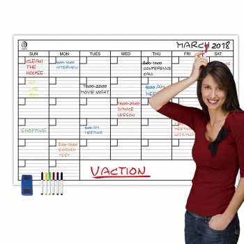 001-4A2 premium maandelijkse wandkalender dry erase jumbo kalender