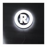 Panneau de haute qualité mini acrylique lumineux Mots led éclairage mini cooper lettrage alphabet lettre signe