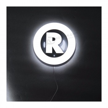 Panneau de haute qualité mini acrylique lumineux Mots led éclairage mini cooper lettrage alphabet lettre signe