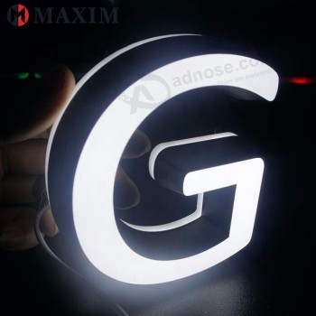 Meilleure qualité haut de gamme mini acrylique lumineux mots led éclairage mot mini led alphabet lettre 12V