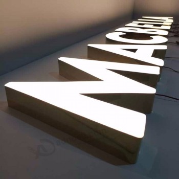 Hot sale promotional bright luminous words epoxy resin led sign channel letter