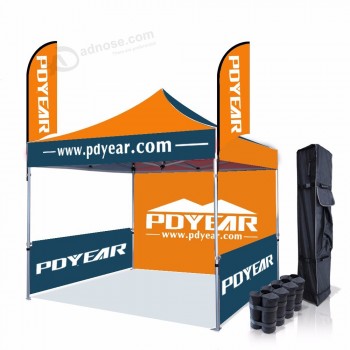 Tente d’exposition commerciale Aluminium Personnalisé Événement promotionnel événement publicité logo plié gazebo chapiteau auvent Tente Pop Up